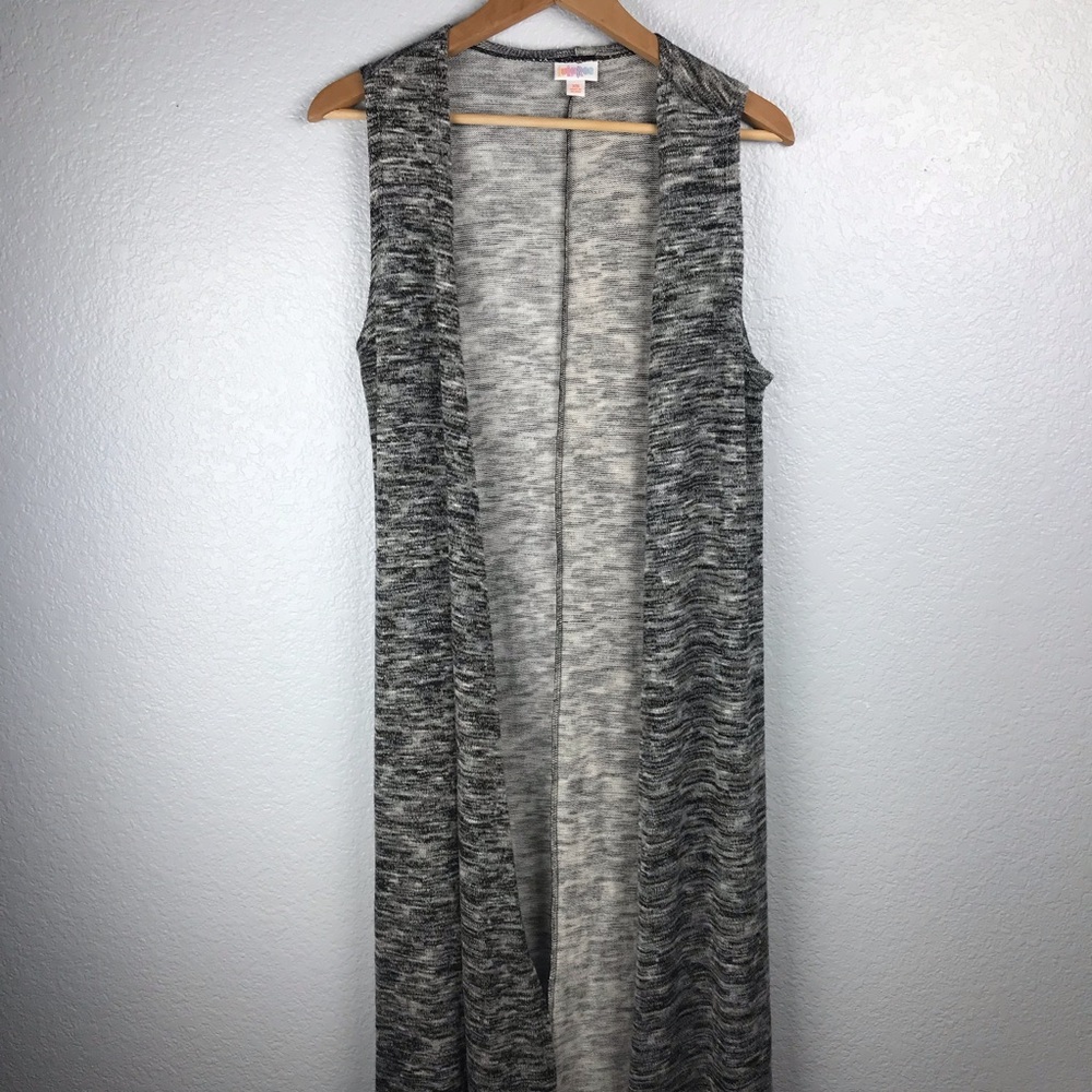 LuLaRoe Joy Marled sleeveless duster